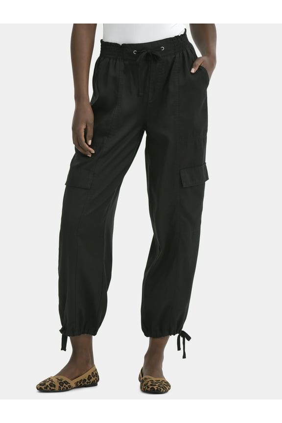 Women's High Rise Jogger Pants, 28" Inseam, Sizes XS-XXXL