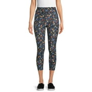 TIME AND TRU Women's High Rise Knit Capri Leggings