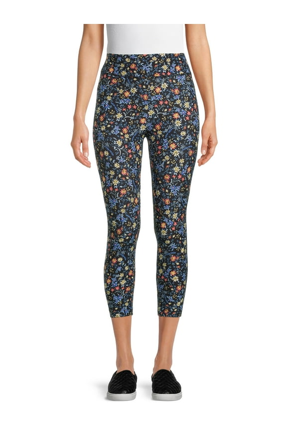 Women's High Rise Knit Capri Leggings