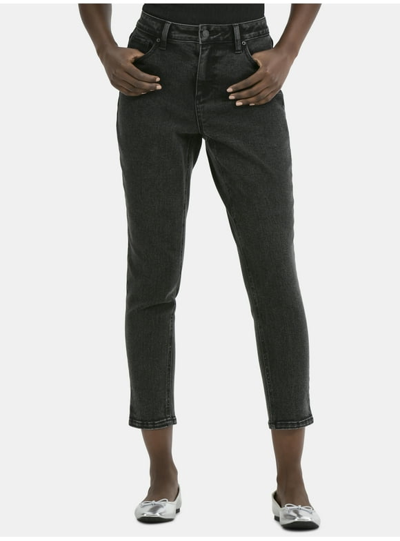 Women's High Rise Mom Jeans, 27" Inseam, Sizes 0-20