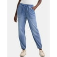 thumbnail image 1 of Time and Tru Women's High Rise Parachute Jogger Pants, 28" Inseam, Sizes XS-XXXL, 1 of 5