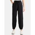thumbnail image 1 of Time and Tru Women's High Rise Parachute Joggers, 28” Inseam, Sizes XS-XXXL, 1 of 5