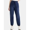 thumbnail image 1 of Time and Tru Women's High Rise Parachute Jogger, 28" Inseam, Sizes XS-XXXL, 1 of 5