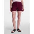 thumbnail image 1 of Time and Tru Women's High Rise Patch Pocket Denim Short, 4" Inseam, Sizes 0-20, 1 of 6