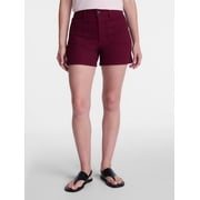 Women's High Rise Patch Pocket Denim Shorts, 4 in Inseam, Sizes 0-20