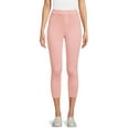thumbnail image 1 of Time and Tru Women's High Rise Pull On Capri Jeggings, 23" Inseam, 1 of 5