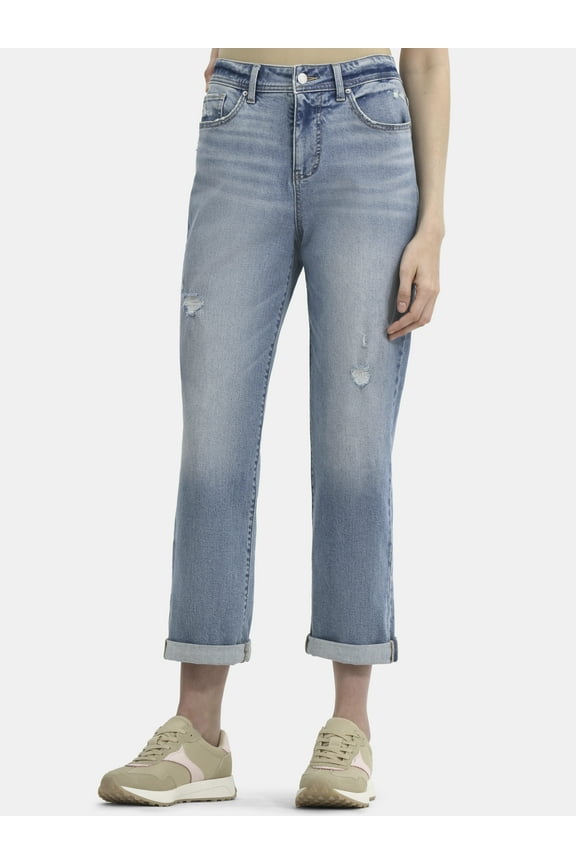 Women's High Rise Relaxed Boyfriend Jeans, Sizes 0-20