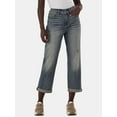thumbnail image 1 of Time and Tru Women's High Rise Relaxed Boyfriend Jeans, 26" Inseam, Sizes 0-22, 1 of 5