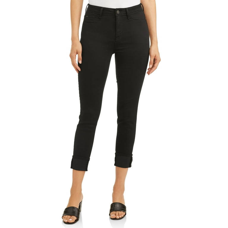 High-Waist Skinny Fit Ankle-Length Jeggings