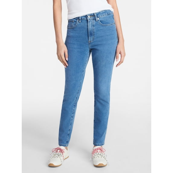 Time and Tru Women's High Rise Skinny Jean, Sizes 0-22, 0S-22S