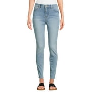 Time and Tru Women's High Rise Skinny Jeans, 27", 29” Inseams, Sizes 2-22