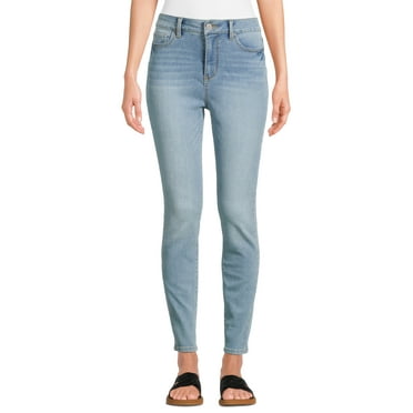 Time and Tru Women's High Rise Skinny Jeans, 27", 29” Inseams, Sizes 2-22
