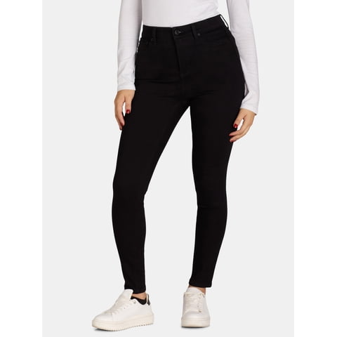 Time and Tru Women's High Rise Skinny Jeans, 27", 29” Inseams, Sizes 2-22