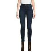 Time and Tru Womens High Rise Skinny Jeans, 27, 29  Inseams, Sizes 2-22