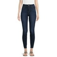 thumbnail image 1 of Time and Tru Women's High Rise Skinny Jeans, Available in 27", 29" Inseams, Sizes 2-20, 1 of 5