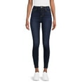 thumbnail image 1 of Time and Tru Women's High Rise Skinny Jeans, Available in 27", 29" Inseams, Sizes 2-20, 1 of 5