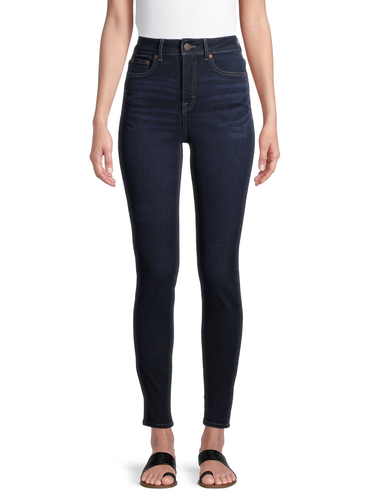 Time and Tru Women s High Rise Curvy Skinny Jeans 27 and 29 Inseams Sizes 0 22