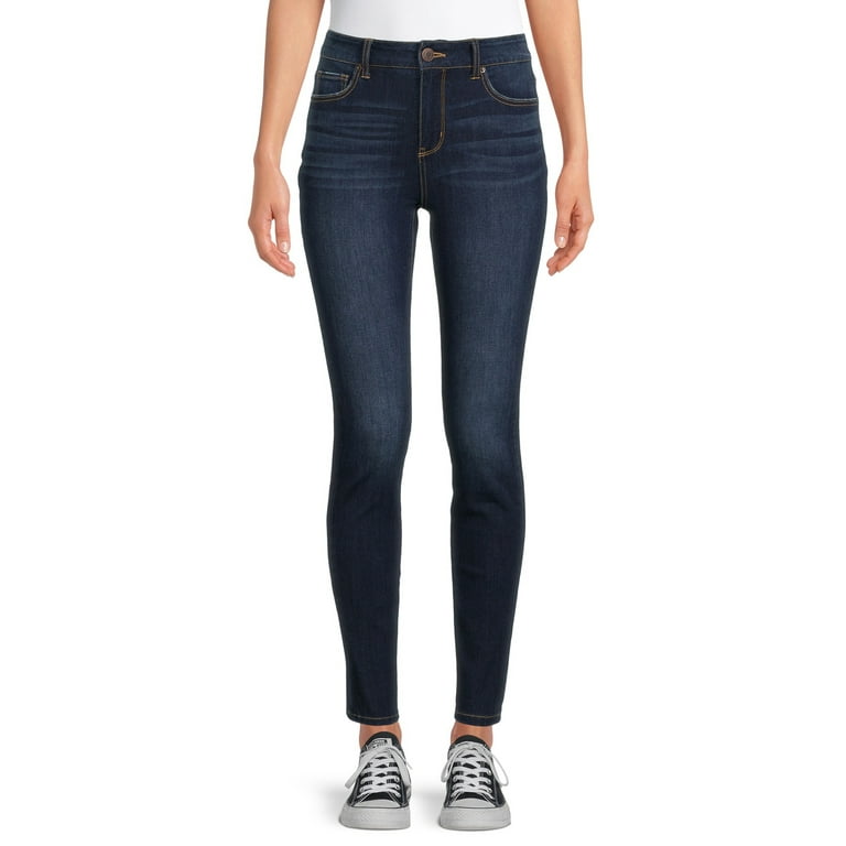 Time and Tru Women's High Rise Skinny Jeans 