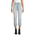 thumbnail image 1 of Time and Tru Women's High Rise Straight Crop Jean, 1 of 6