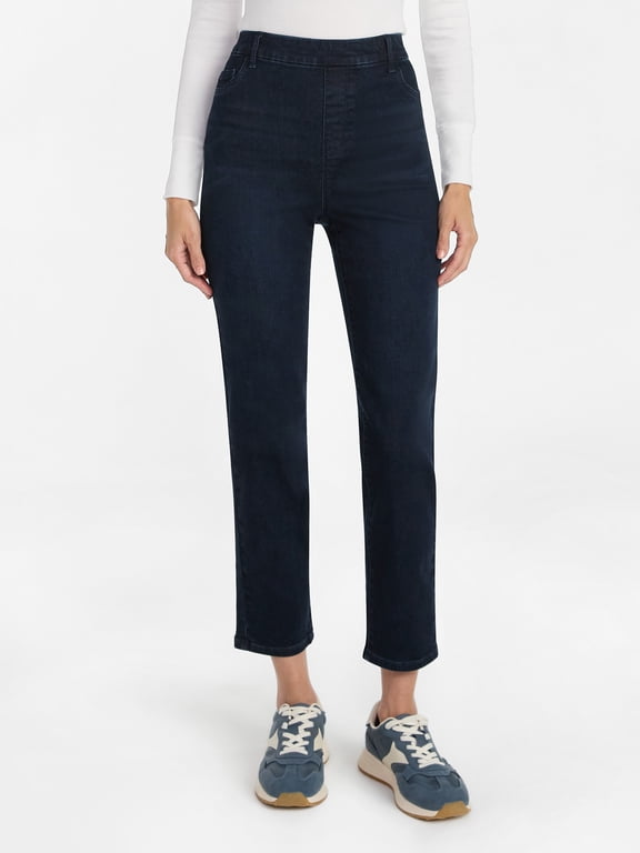 Women's High Rise Straight Leg Denim Jegging, 27.5" Inseam, Sizes XS-XXXL