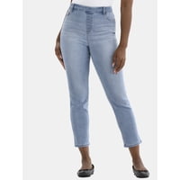 Time and Tru Women's High Rise Straight Leg Denim Jegging
