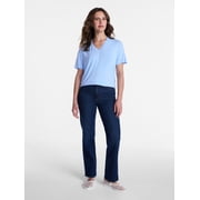 Women's High Rise Straight Leg Jeans, 30" Inseam Regular, Sizes 0-20, 10S-16S