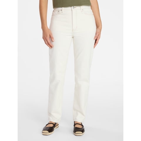 Women's High Rise Straight Leg Jeans, 30" Inseam Regular, Sizes 0-20, 10S-16S