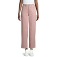 thumbnail image 1 of Time and Tru Women's High Rise Wide Leg Crop Pants, 1 of 6