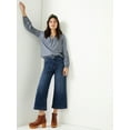 thumbnail image 1 of Time And Tru Women's Wide Leg Jean, 1 of 6