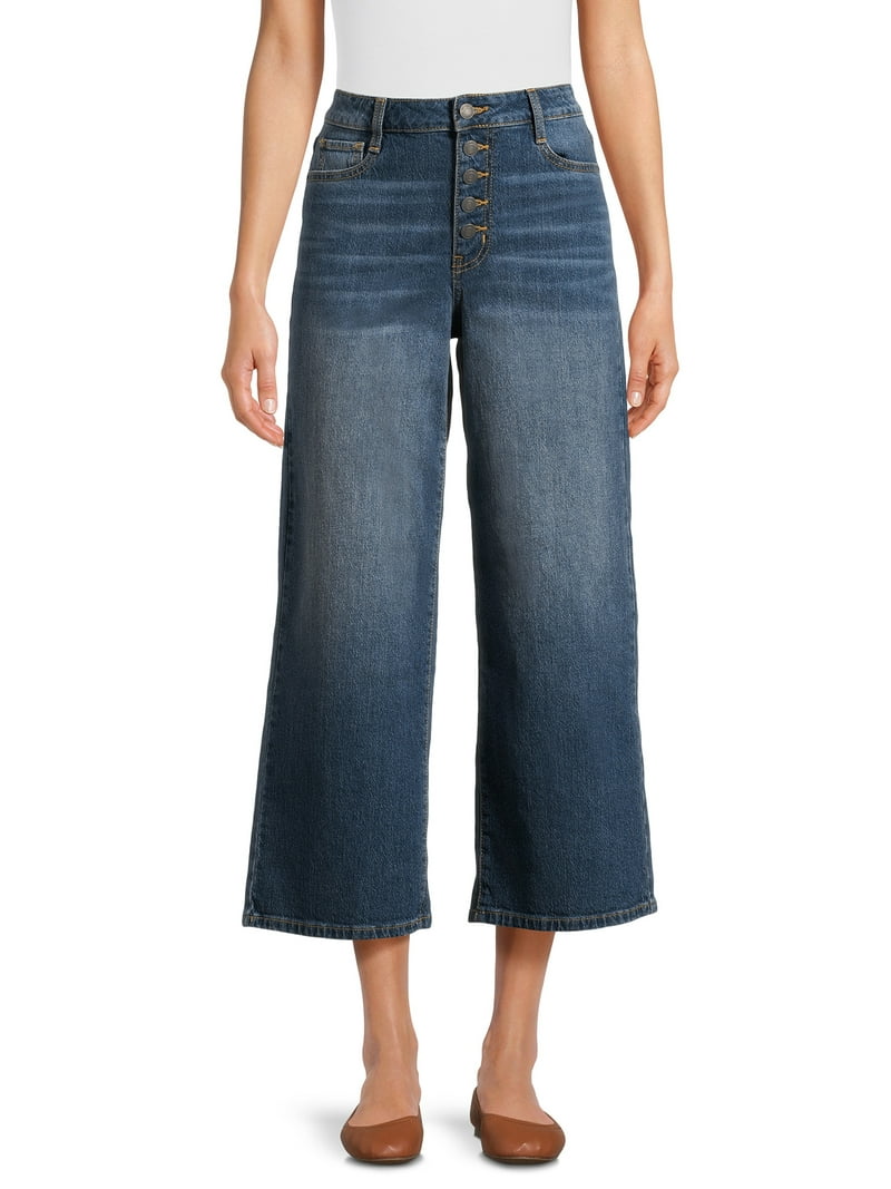 [LUV IS TRUE]★CH WIDE PANTS Time and Tru Women's Wide Leg Hacci Pants, Sizes XS-XXXL
