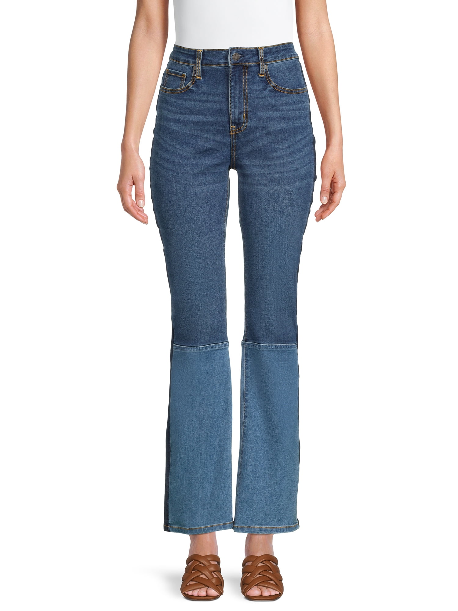 Time and Tru Women's High Waist Bootcut Jeans - Walmart.com