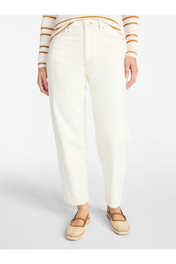 Women's High Rise Barrel Jeans, 28" Inseam, Sizes 0-20