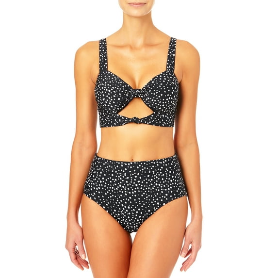 Time and Tru Women's Highwaist Multi-Color Swim Bottom, Size 1XL