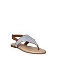 thumbnail image 1 of Time and Tru Women's Hooded Flat Thong Sandals, Wide Width Available, 1 of 7