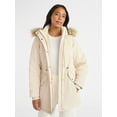 thumbnail image 1 of Time and Tru Women's and Women's Plus Hooded Anorak Jacket with Faux Fur Trim, Heavyweight, Sizes XS-2X, 1 of 6