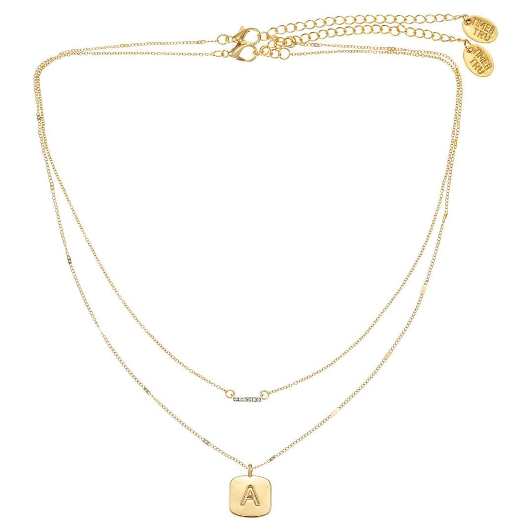 Time and Tru Women s Initial Letter