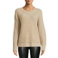 thumbnail image 1 of Time and Tru Women's Intarsia Teddy Sweater, 1 of 5