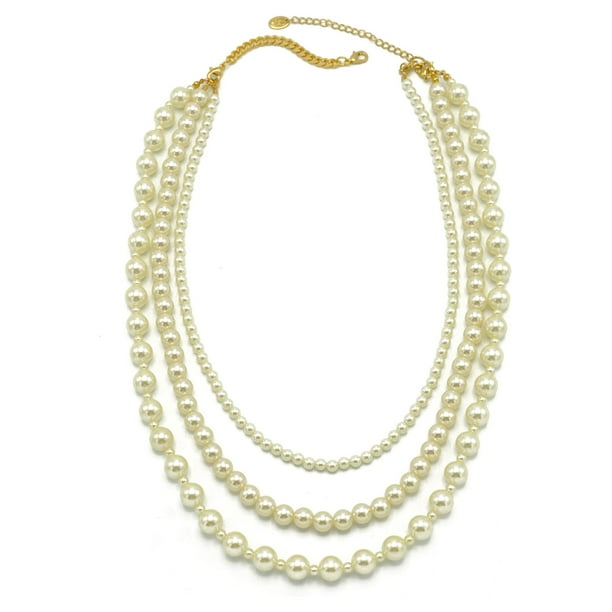 ◇Primaute◇ (SET) AND PEARL NECKLACE+TWINKLE CHAIN NECKLACE 18k Gold Amelia & Sugar Cube Pearl Necklace Set