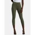 thumbnail image 1 of Time and Tru Women's Capri Jeggings, Sizes XS-XXXL, 1 of 5