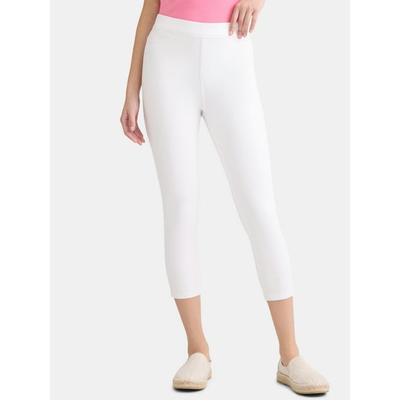 Time and Tru Women's Capri Jeggings, Sizes XS-XXXL