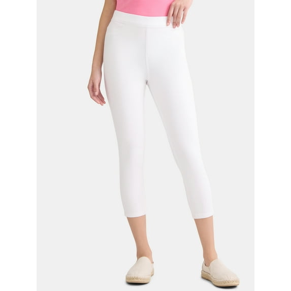 Time and Tru Women's Capri Jeggings, Sizes XS-XXXL