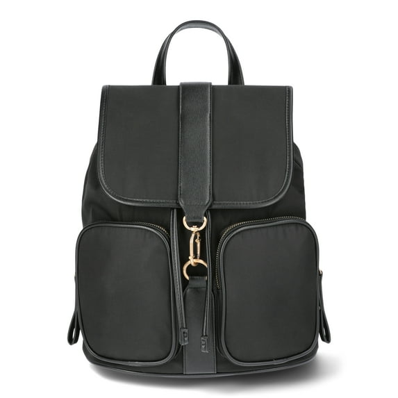 Time and Tru Women's Jessa Backpack, Black