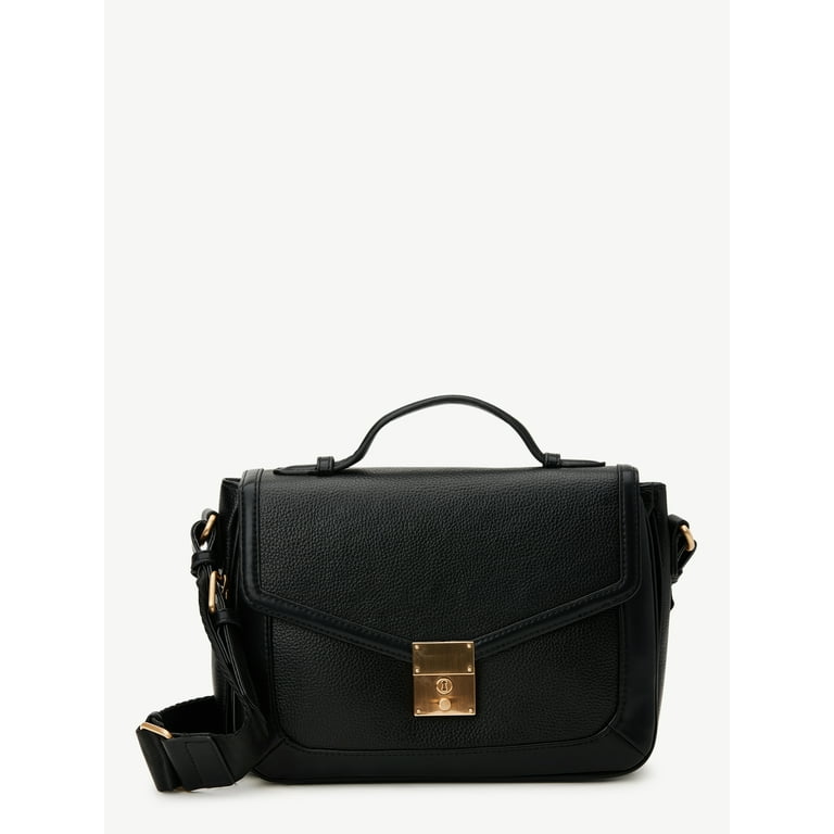 Deux Lux Womens Leather Buckle Tote