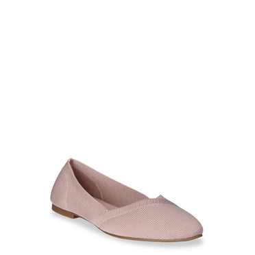 Time and Tru Women's Knit Ballet Flats, Sizes 6-11