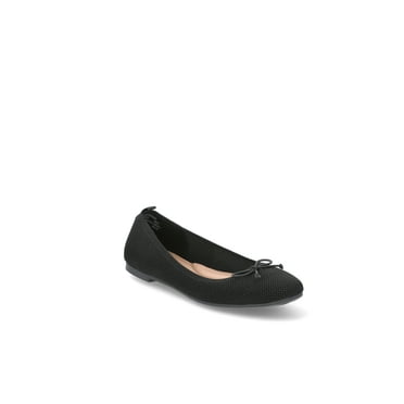 Time and Tru Women's Knit Ballet Flats, Sizes 6-11