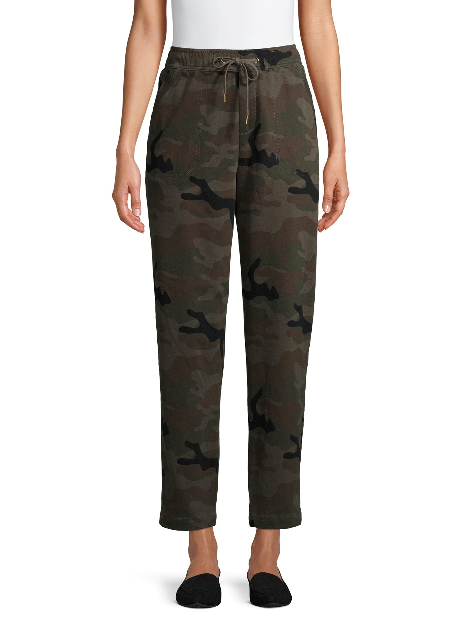 Time and Tru Women's Knit Cargo Pants