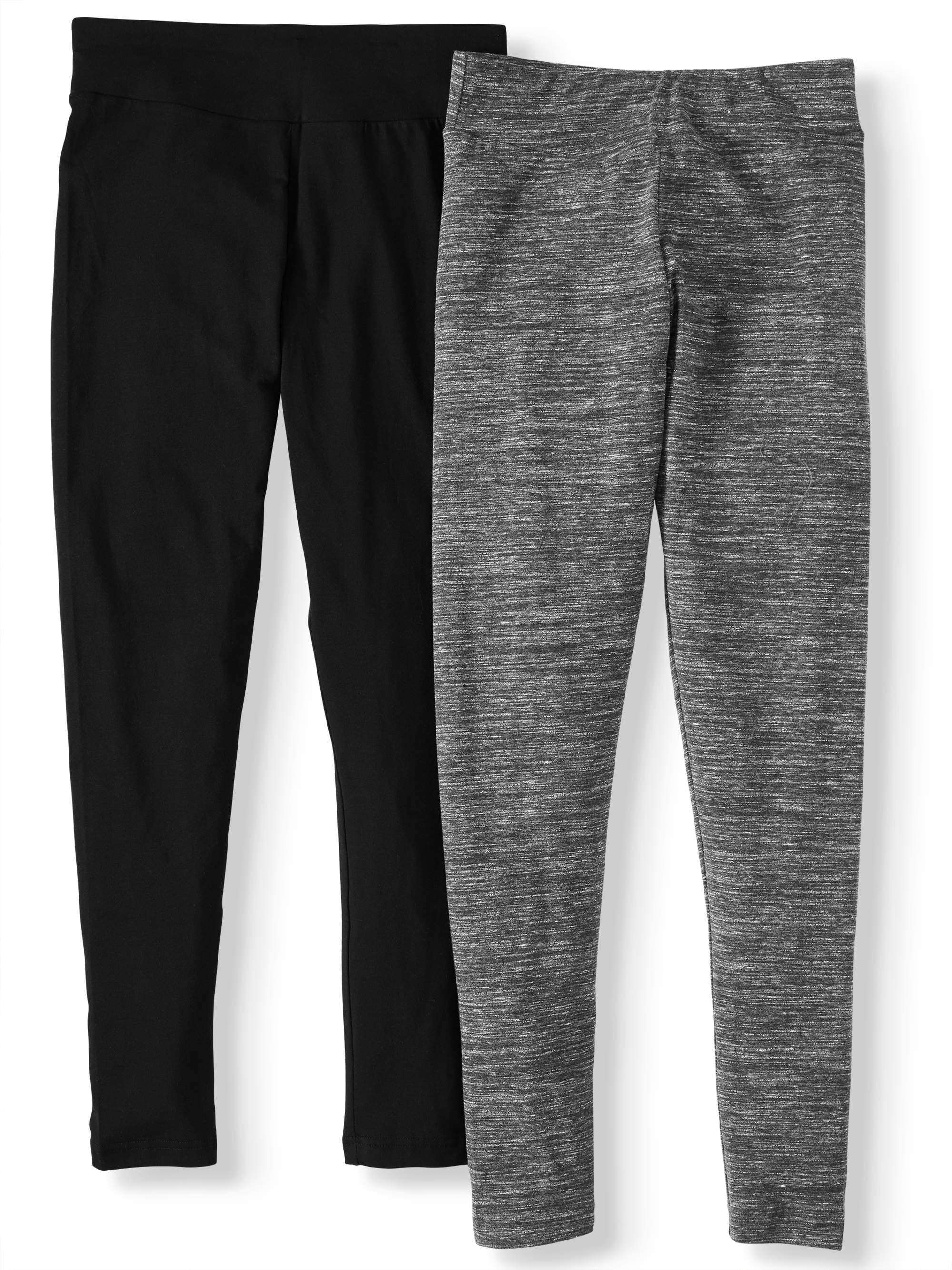 Time and Tru Women's Knit Leggings, 2Pack