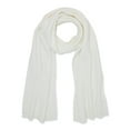 Time and Tru Women's Knit Scarf with Ribbed Trim