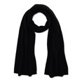 Time and Tru Women's Knit Scarf with Ribbed Trim