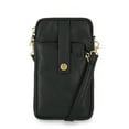 thumbnail interactive-video image 1 of Time and Tru Women's Lanie Phone Wallet, Solid Black, 1 of 5